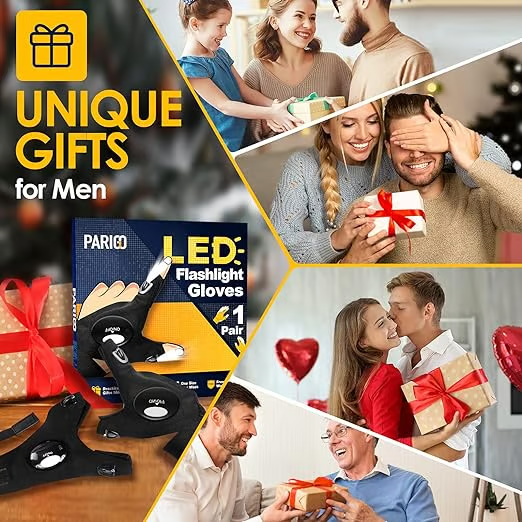 LED flashlight waterproof gloves
