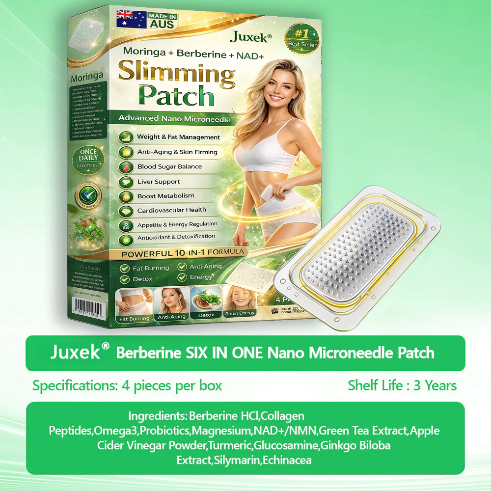 Glowylo® Berberine Slimming Microneedle Patch | 10-in-1 Weight Management Support