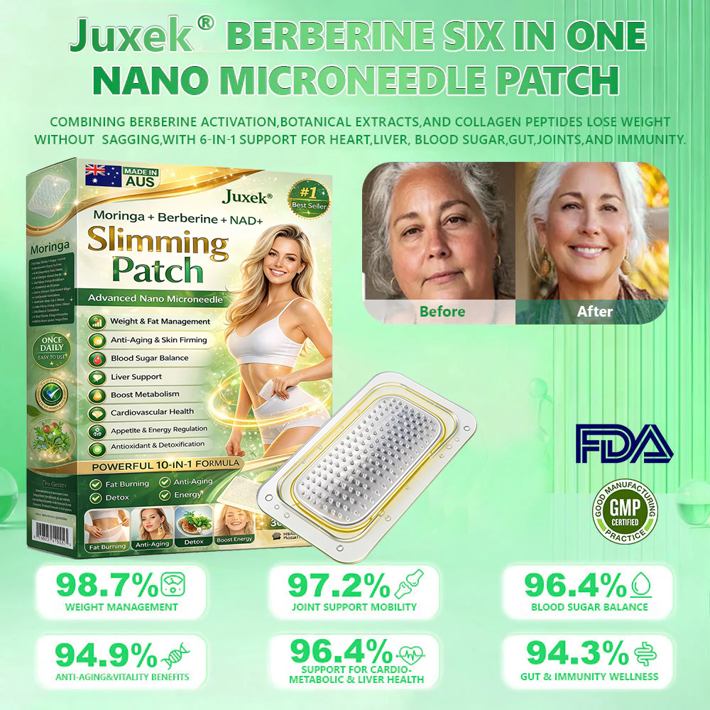 Glowylo® Berberine Slimming Microneedle Patch | 10-in-1 Weight Management Support