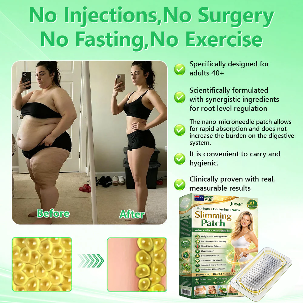 Glowylo® Berberine Slimming Microneedle Patch | 10-in-1 Weight Management Support