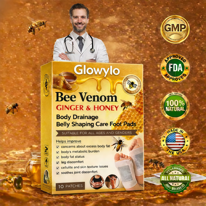🌿Glowylo™ Bienen-Gift-Fußpflaster (10er-Set)