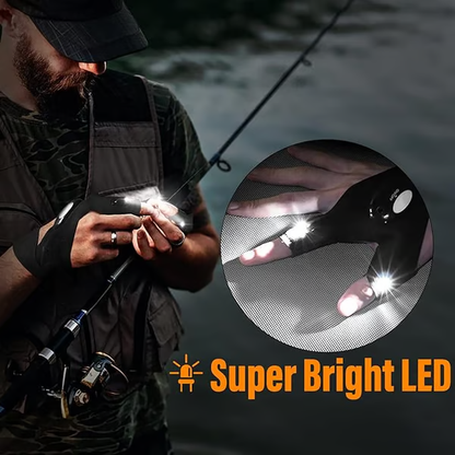 LED flashlight waterproof gloves