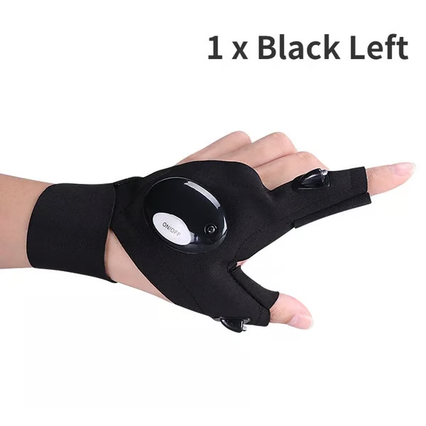 LED flashlight waterproof gloves