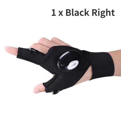LED flashlight waterproof gloves