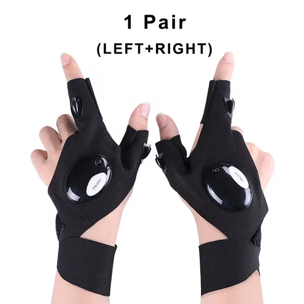 LED flashlight waterproof gloves
